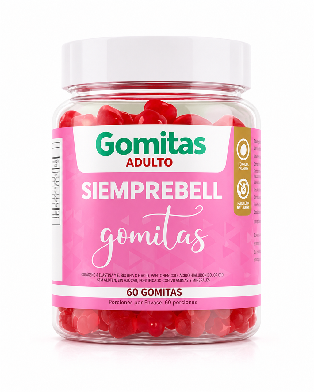 Gomitas Siemprebell – INOLVIDABLE | Cabello, Piel y Uñas en Semanas l 🎁 SOLO HOY: Llévate GRATIS el Ebook Premium “El Arte de Tus Curvas”
