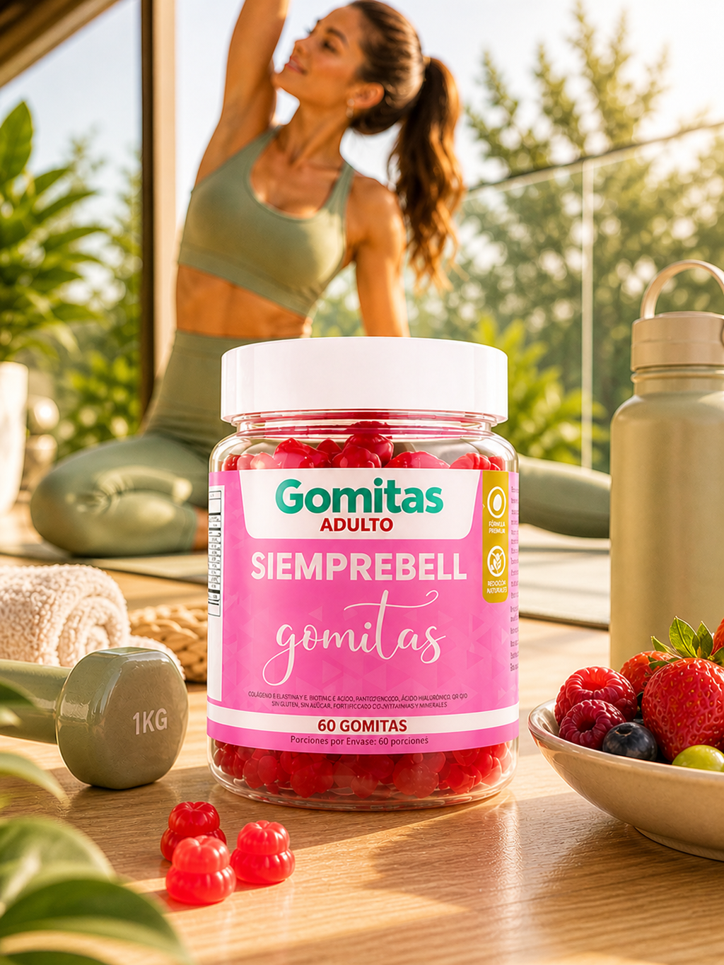 Gomitas Siemprebell – INOLVIDABLE | Cabello, Piel y Uñas en Semanas l 🎁 SOLO HOY: Llévate GRATIS el Ebook Premium “El Arte de Tus Curvas”