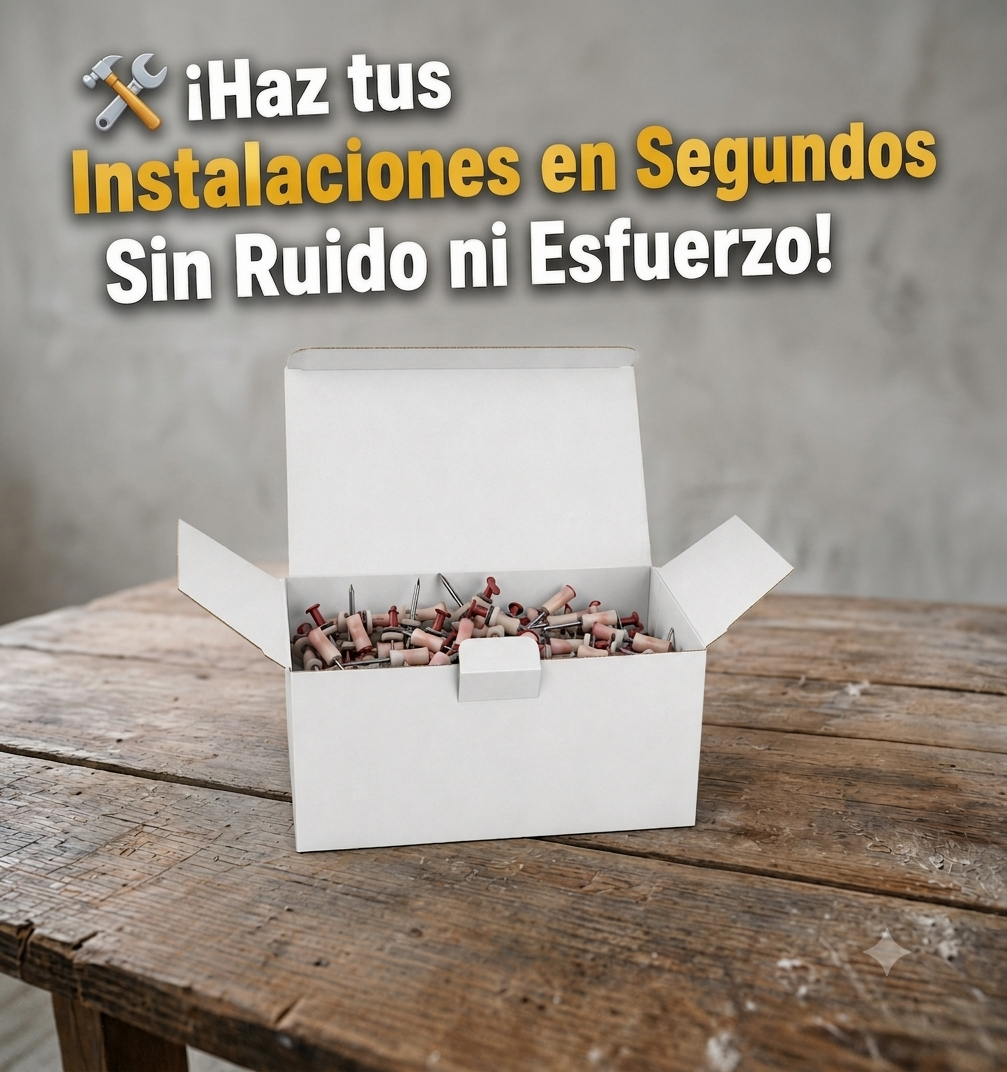 Set x100 Clavos de Acero de Alta Fijación para Mini Pistola